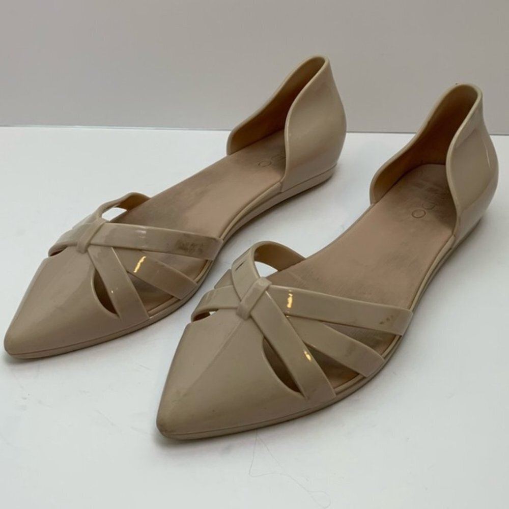 Aldo Tan Bow Pointed Toe Flats